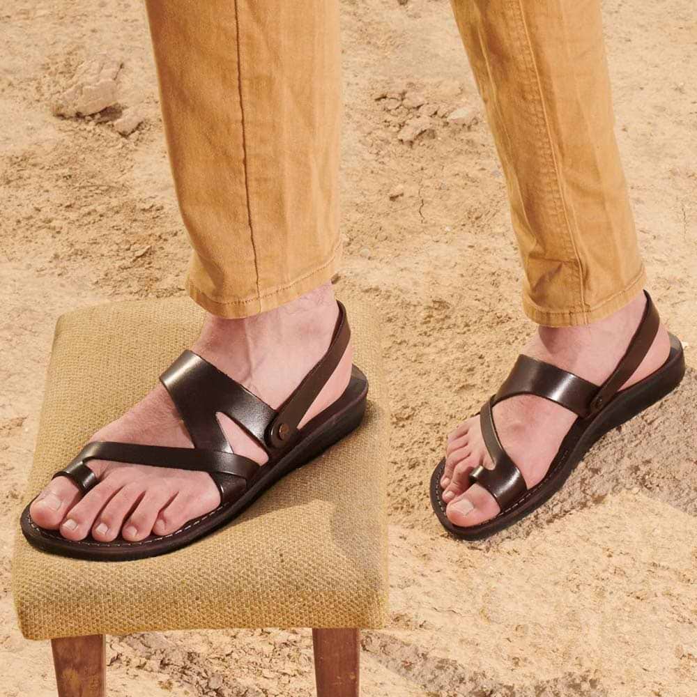 Jerusalem Sandals-Mens-Benjamin-Brown