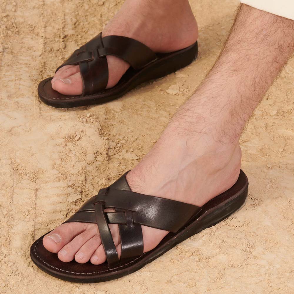 Jerusalem Sandals-Mens-Jesse-Brown