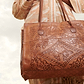 Jerusalem Sandals - Embossed Soft Leather Handbag