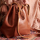 Jerusalem Sandals - Womens - Leather Bucket Bag - Honey