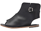 Rodeo Blvd black, handmade leather sandals boot with side buckle  - Side View