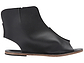 Rodeo Blvd black, handmade leather sandals boot with side buckle  - Side View