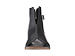 Rodeo Blvd black, handmade leather sandals boot with side buckle  - front View