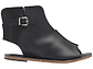 Rodeo Blvd black, handmade leather sandals boot with side buckle  - Side View