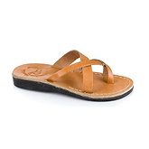 Abigail - Leather Toe Sandal | Tan
