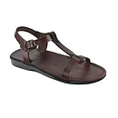 Bathsheba - Leather T Strap Sandal | Brown
