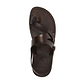 Benjamin brown, handmade leather sandals with back strap and toe loop- Side View