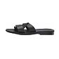 xEmily Black, handmade leather slide sandals - right View