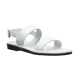 Golan - Leather Two Strap Sandal | White