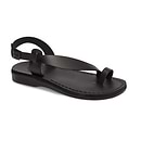 Mia - Leather Backstrap Sandal | Black