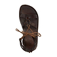 Rebecca brown, handmade leather sandals with back strap  - side View