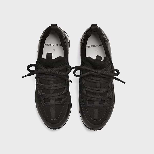 TREK COMET women's sneakers in black neoprene & leather — PIERRE HARDY