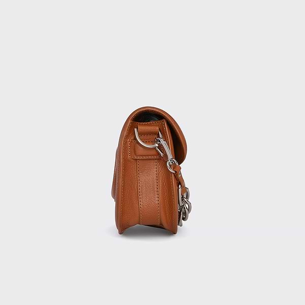 MINI ALPHAVILLE handbag in camel grained kid leather — PIERRE HARDY