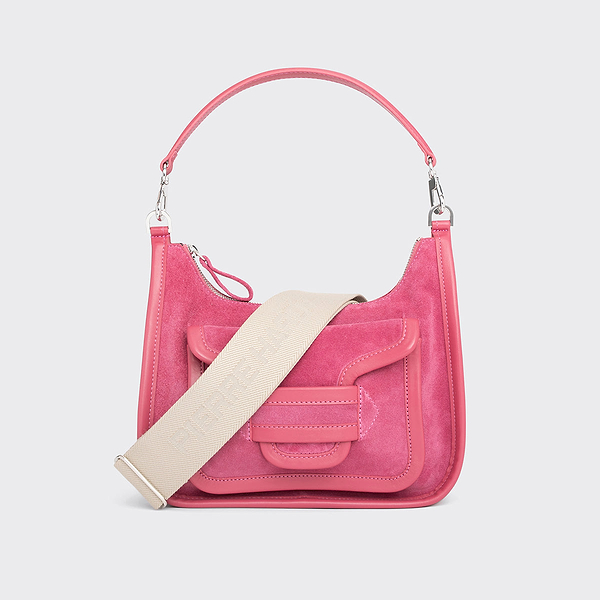 ALPHA DAY bag for women in green suede — PIERRE HARDY