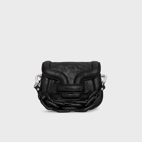 MICRO ALPHAVILLE handbag for women in black kidskin — PIERRE HARDY