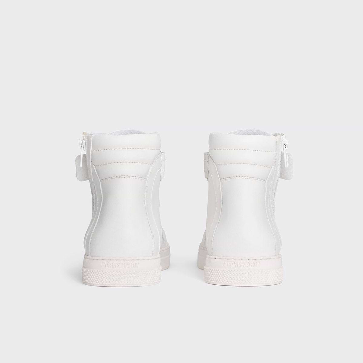 Pierre Hardy BASKETS MONTANTES 012, cuir de veau blanc, vue 6