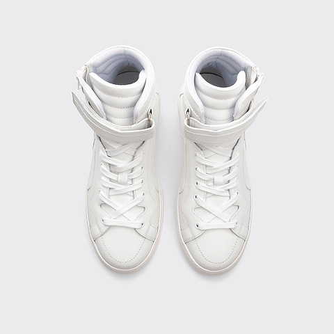 Pierre Hardy BASKETS MONTANTES 012, cuir de veau blanc, vue 2
