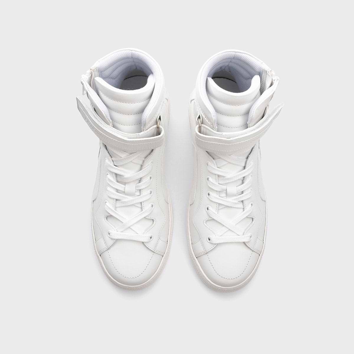 Pierre Hardy BASKETS MONTANTES 012, cuir de veau blanc, vue 3