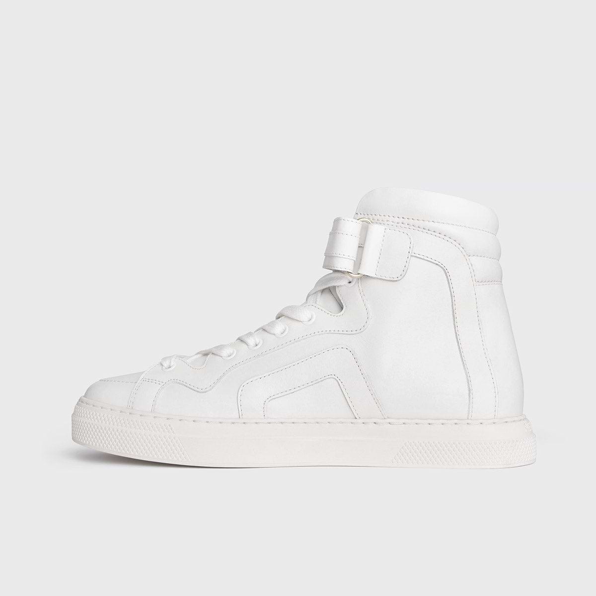 Pierre Hardy BASKETS MONTANTES 012, cuir de veau blanc, vue 8