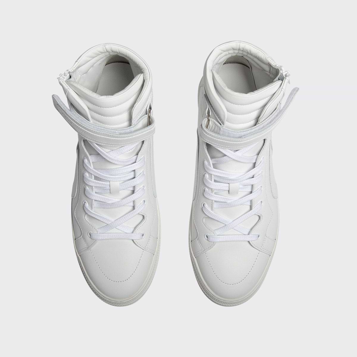 Pierre Hardy BASKETS MONTANTES 112, cuir de veau blanc, vue 2