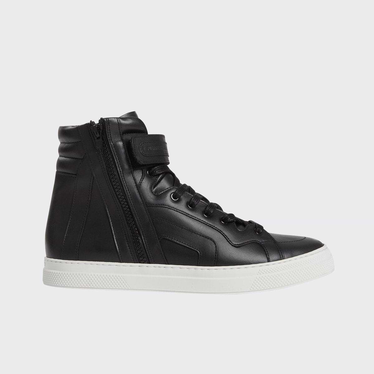 Pierre Hardy BASKETS MONTANTES 112, cuir de veau noir