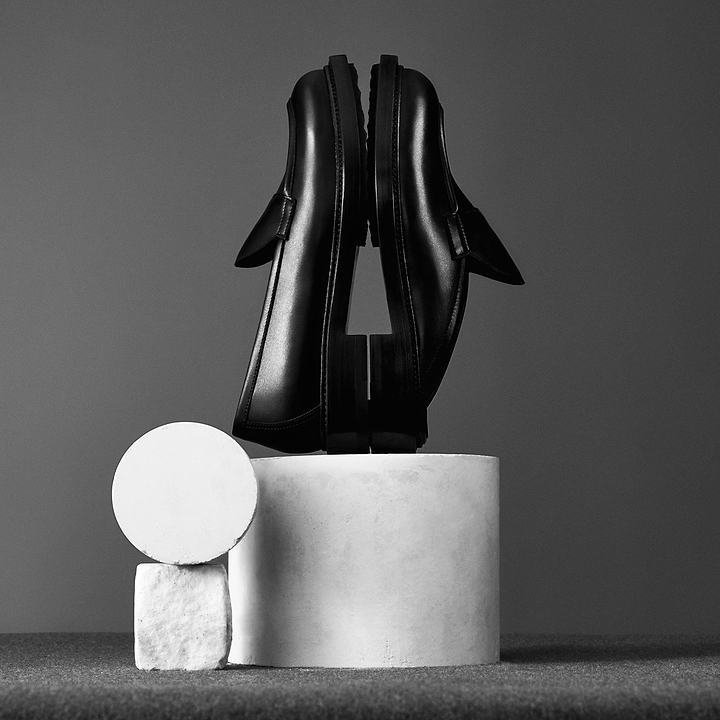 Pierre Hardy MOCASSIN JOHN, cuir de veau noir, vue 11