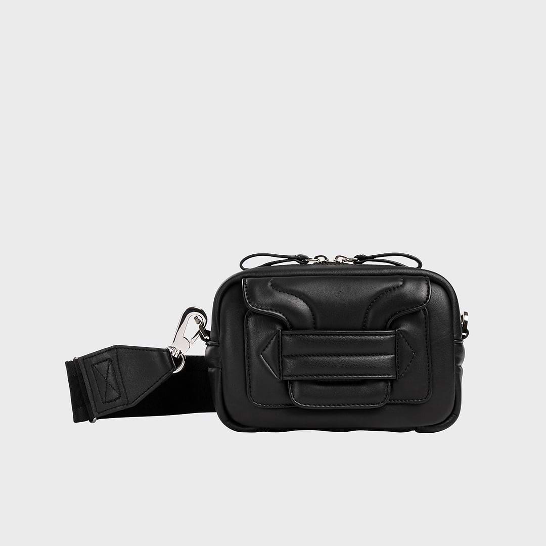 Pierre Hardy SAC ALPHA BOX PAD, cuir d'agneau noir