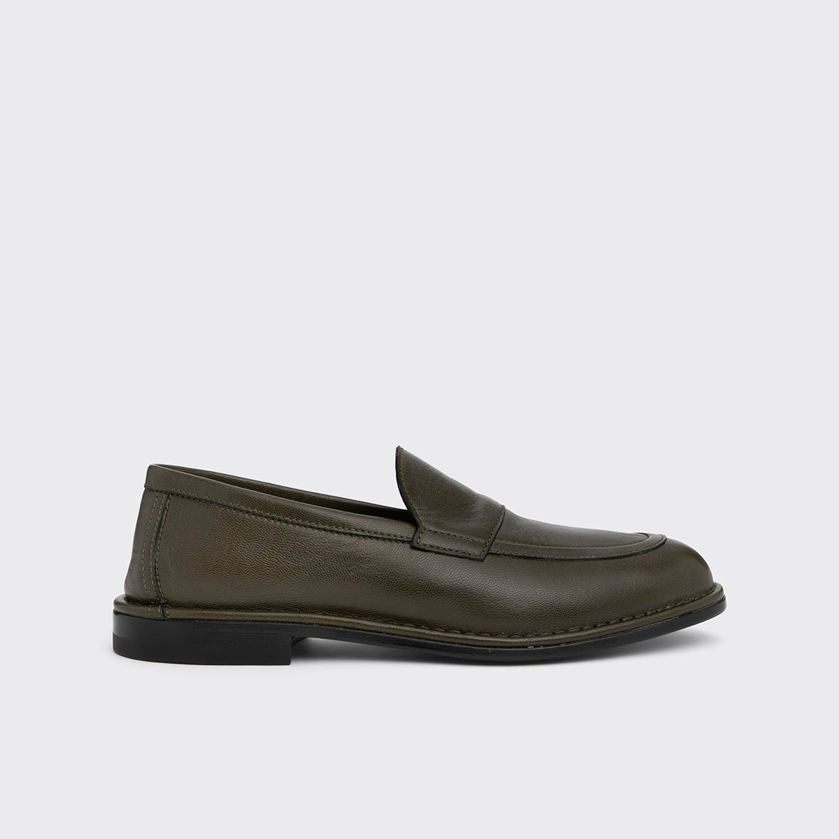Pierre Hardy MOCASSIN NOTO, mocassin souple doublé en cuir de chevreau kaki