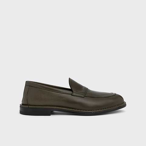Pierre Hardy MOCASSIN NOTO, mocassin souple doublé en cuir de chevreau kaki