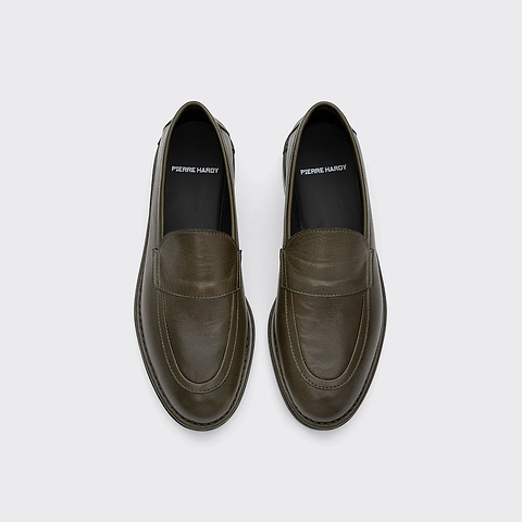 Pierre Hardy MOCASSIN NOTO, mocassin souple doublé en cuir de chevreau kaki, vue 2