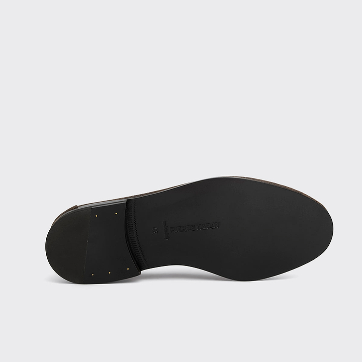 Pierre Hardy MOCASSIN NOTO, mocassin souple doublé en cuir de veau brut huilé tabac brun, vue 4