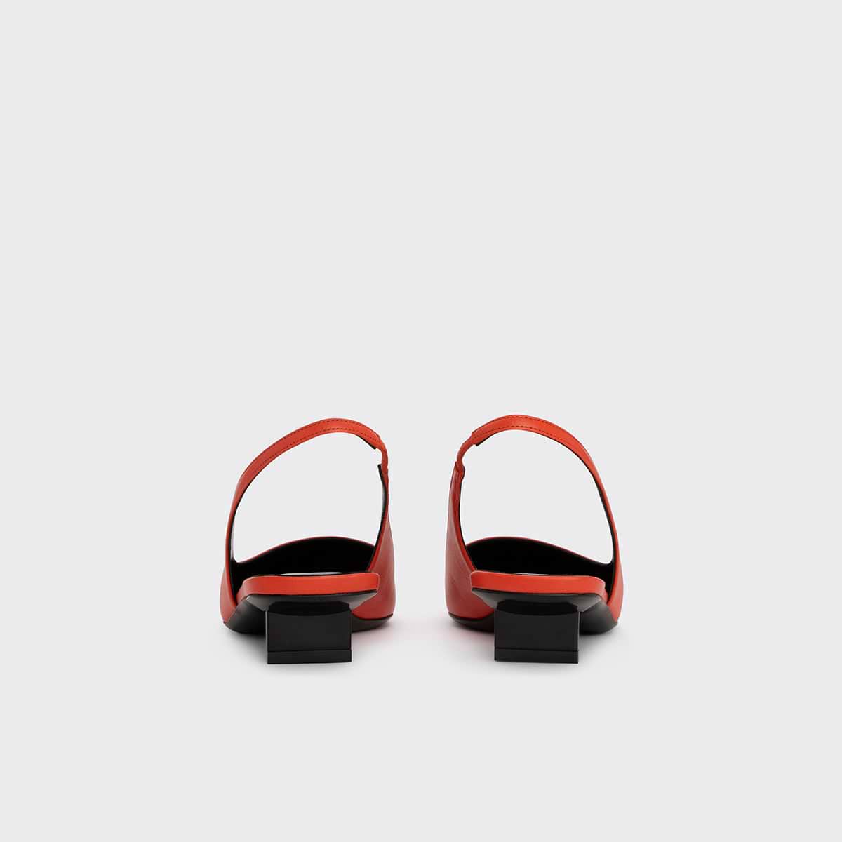Pierre Hardy ESCARPIN SLINGBACK STELLA, cuir de chevreau mandarine, vue 7