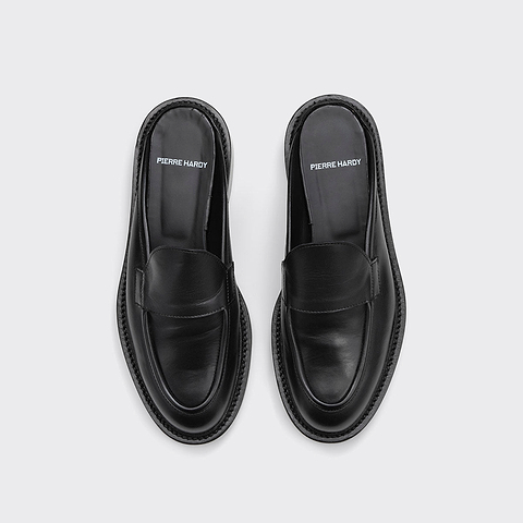 Pierre Hardy MULE JOHN, cuir de veau noir, vue 2