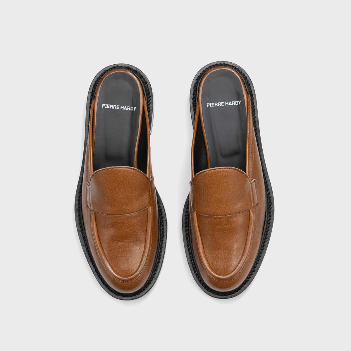 Pierre Hardy MULE JOHN, cuir de chèvre cognac, vue 2