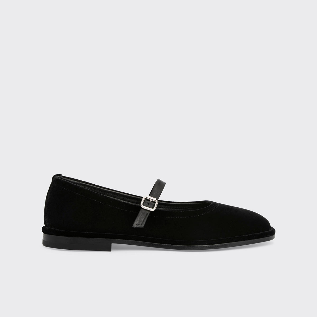 Pierre Hardy BALLERINE TRISH, cuir d'agneau et velours noir