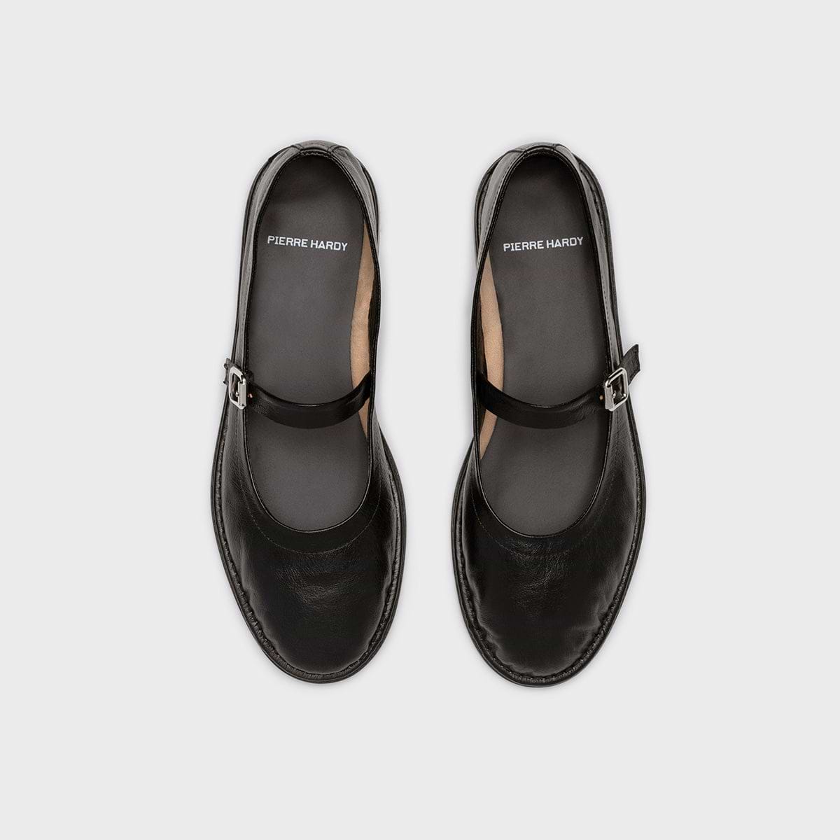 Pierre Hardy BALLERINE TRISH, cuir de kangourou noir, vue 3