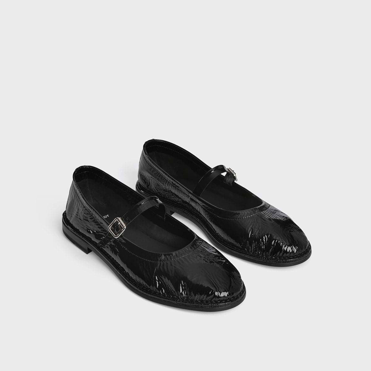 Pierre Hardy BALLERINE TRISH, cuir de chèvre verni noir, vue 6