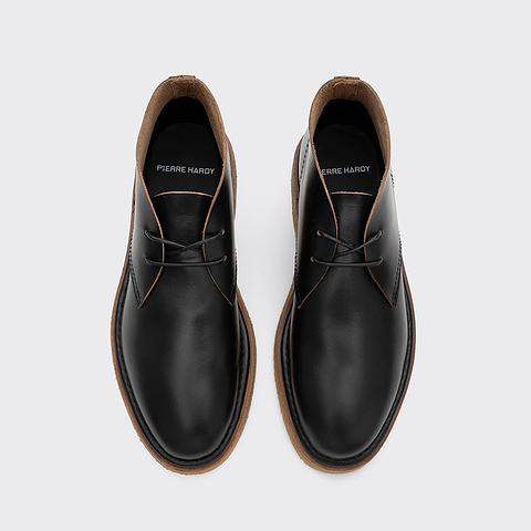 Pierre Hardy DESERT BOOTS ANTOINE, cuir de veau noir, vue 2