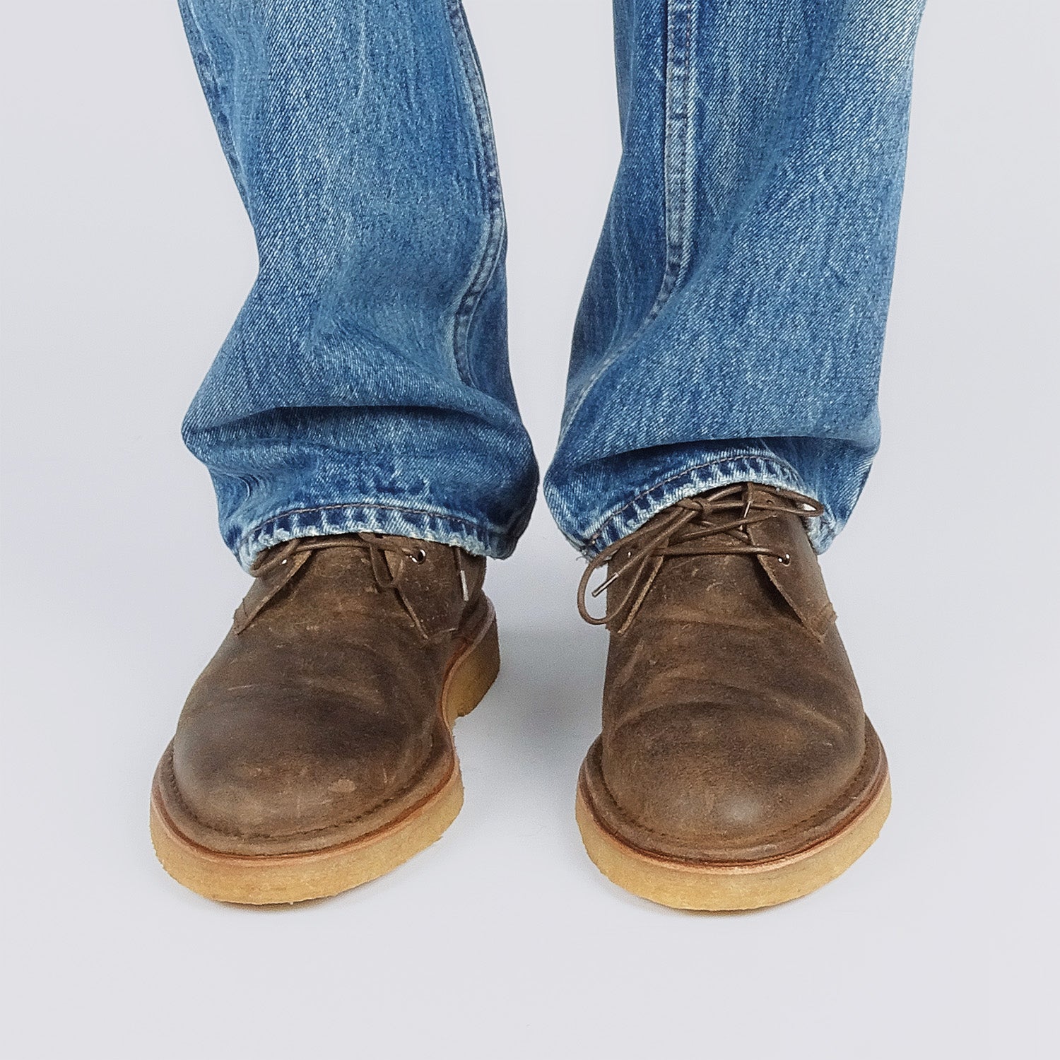 Pierre Hardy DESERT BOOTS ANTOINE, cuir de veau brut huilé tabac brun, vue 3
