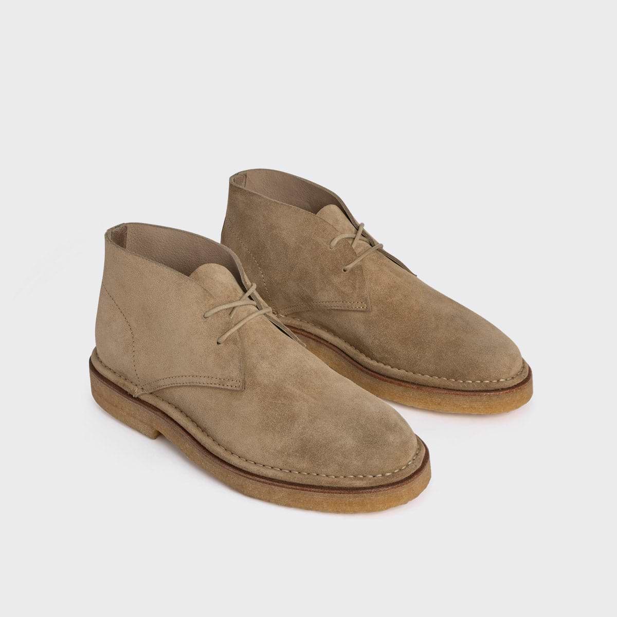Pierre Hardy DESERT BOOTS ANTOINE, cuir de veau velours sable, vue 2