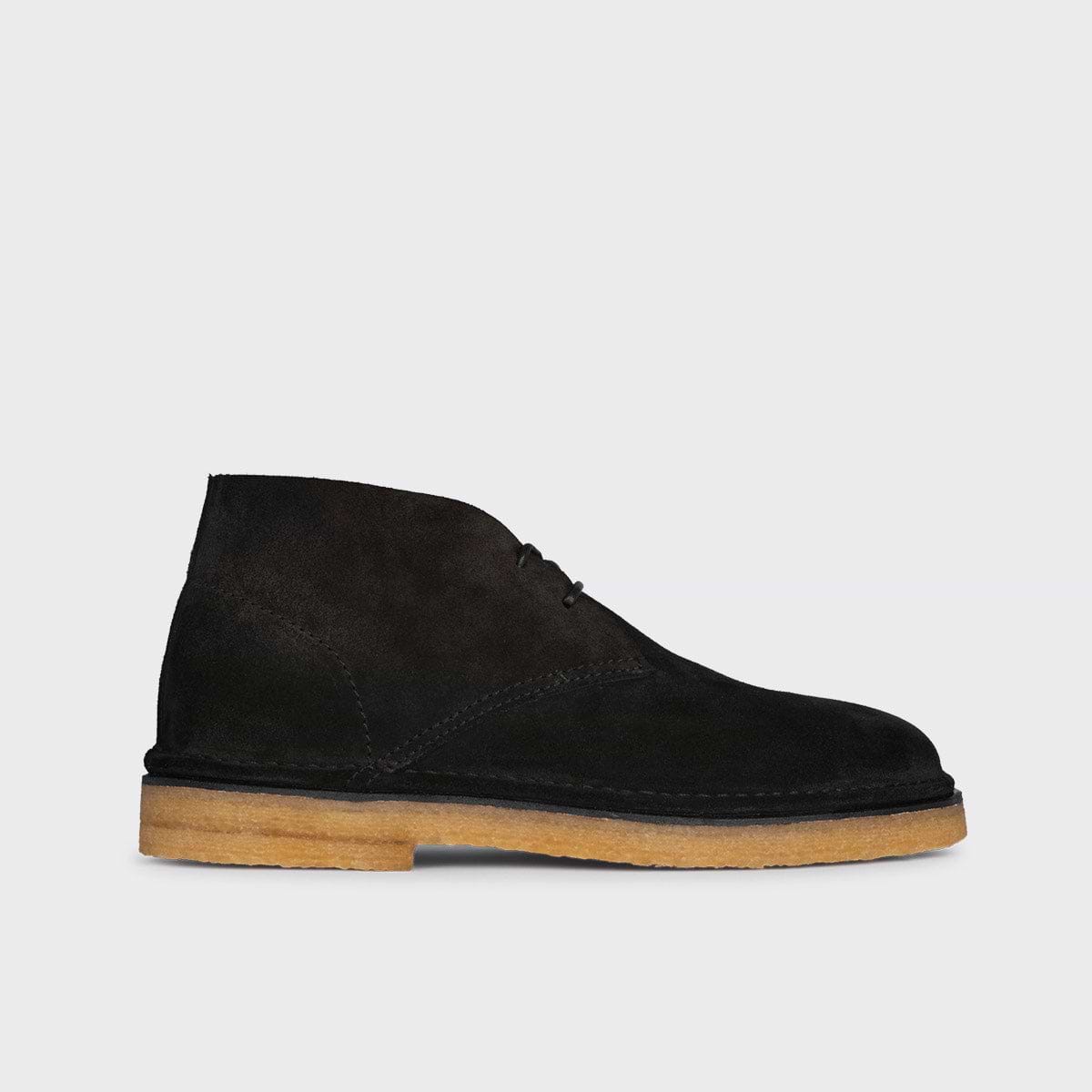 Pierre Hardy DESERT BOOTS ANTOINE, cuir de veau velours noir