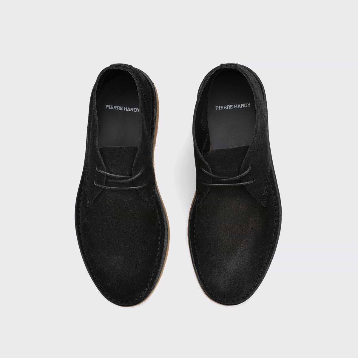Pierre Hardy DESERT BOOTS ANTOINE, cuir de veau velours noir, vue 2