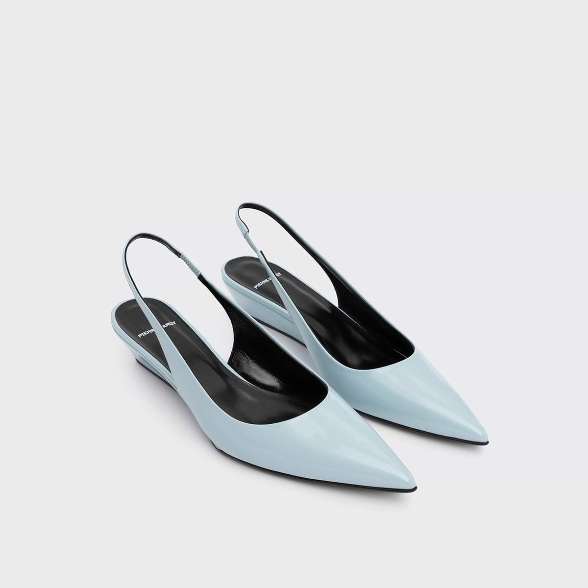Pierre Hardy ESCARPIN SLINGBACK AMBER, cuir d'agneau bleu ciel, vue 5