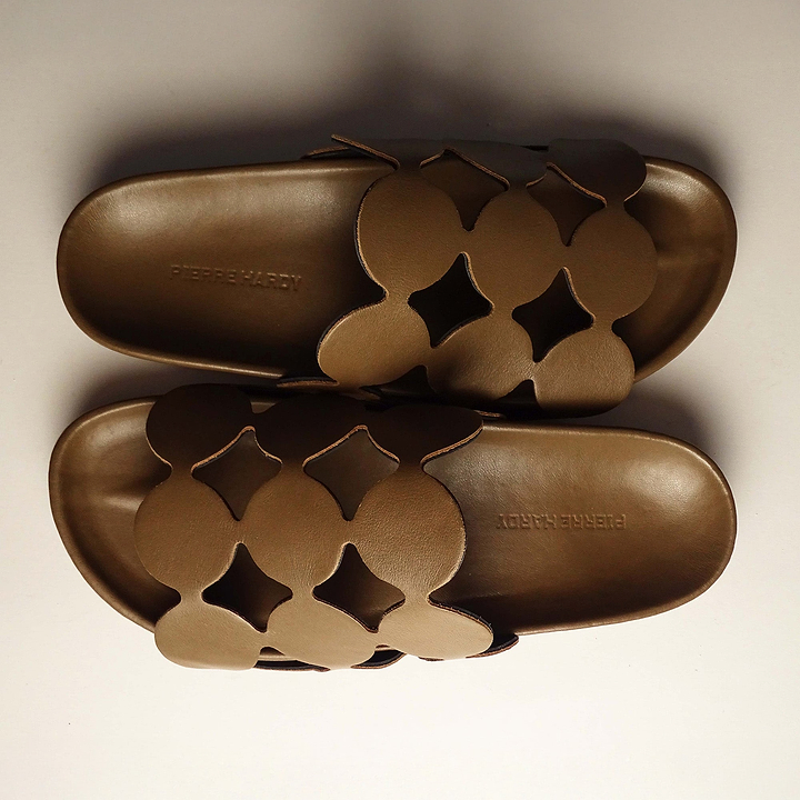 Pierre Hardy BEACH BULLES, cuir de veau camel, vue 6