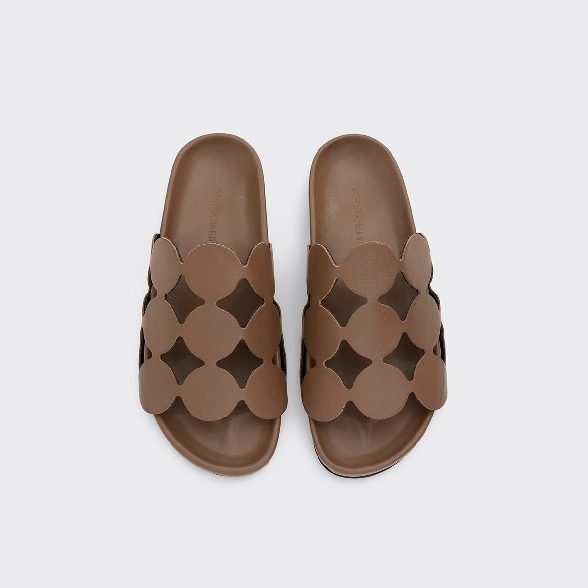 Pierre Hardy BEACH BULLES, cuir de veau camel, vue 2