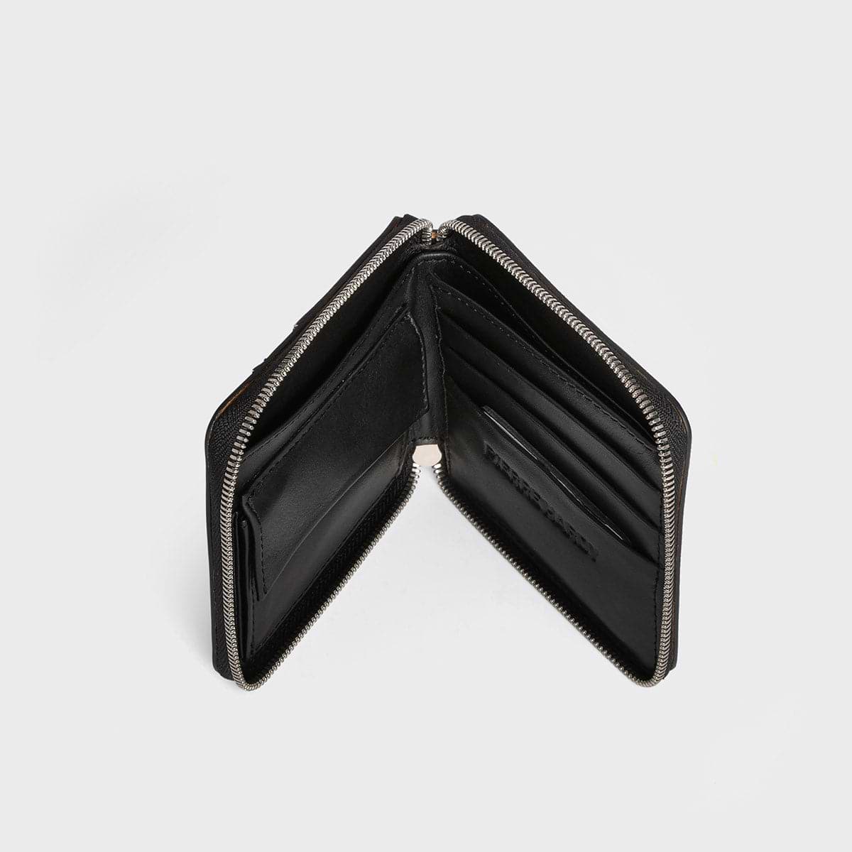 Pierre Hardy PORTEFEUILLE HONORÉ, toile enduite cube, cuir de veau blanc & cuir d'agneau noir, vue 2