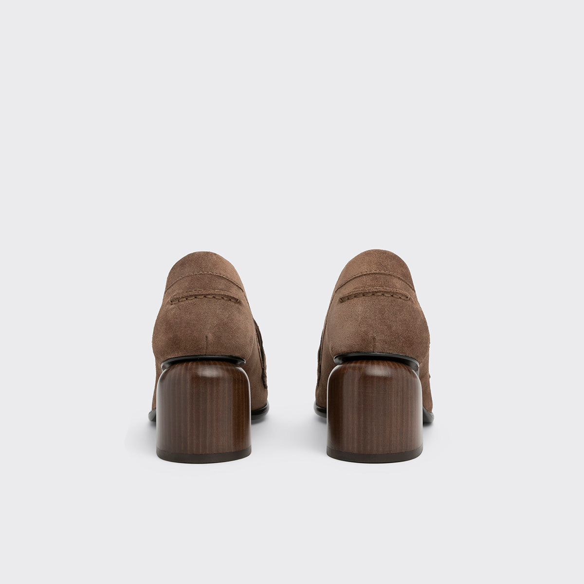 Pierre Hardy MOCASSIN À TALON ROMY, cuir de veau velours marron clair, vue 6