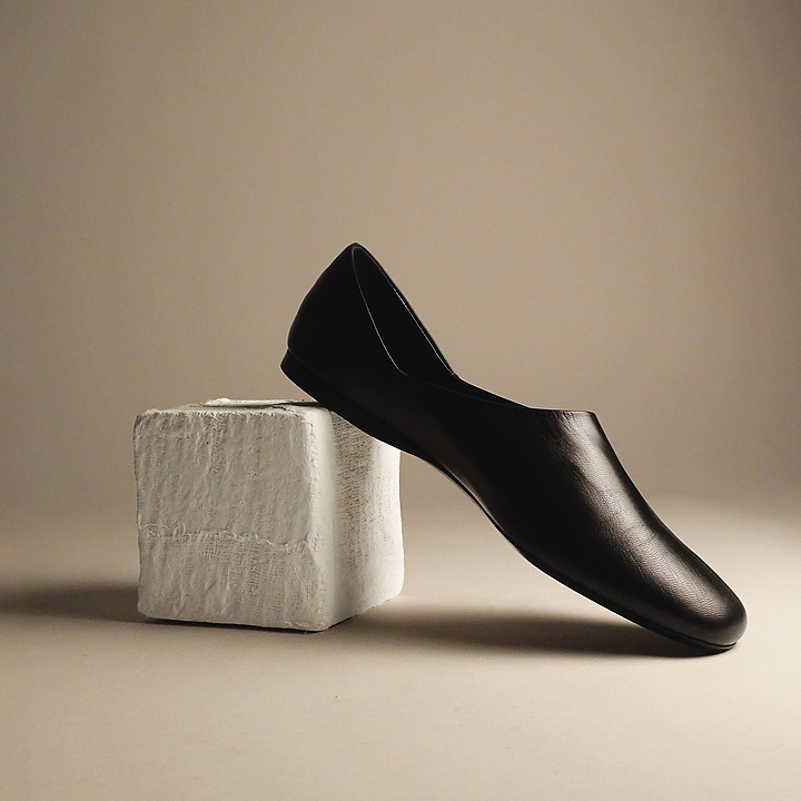 Pierre Hardy PIA SLIP-ON SHOES, cuir de chevreau noir, vue 6
