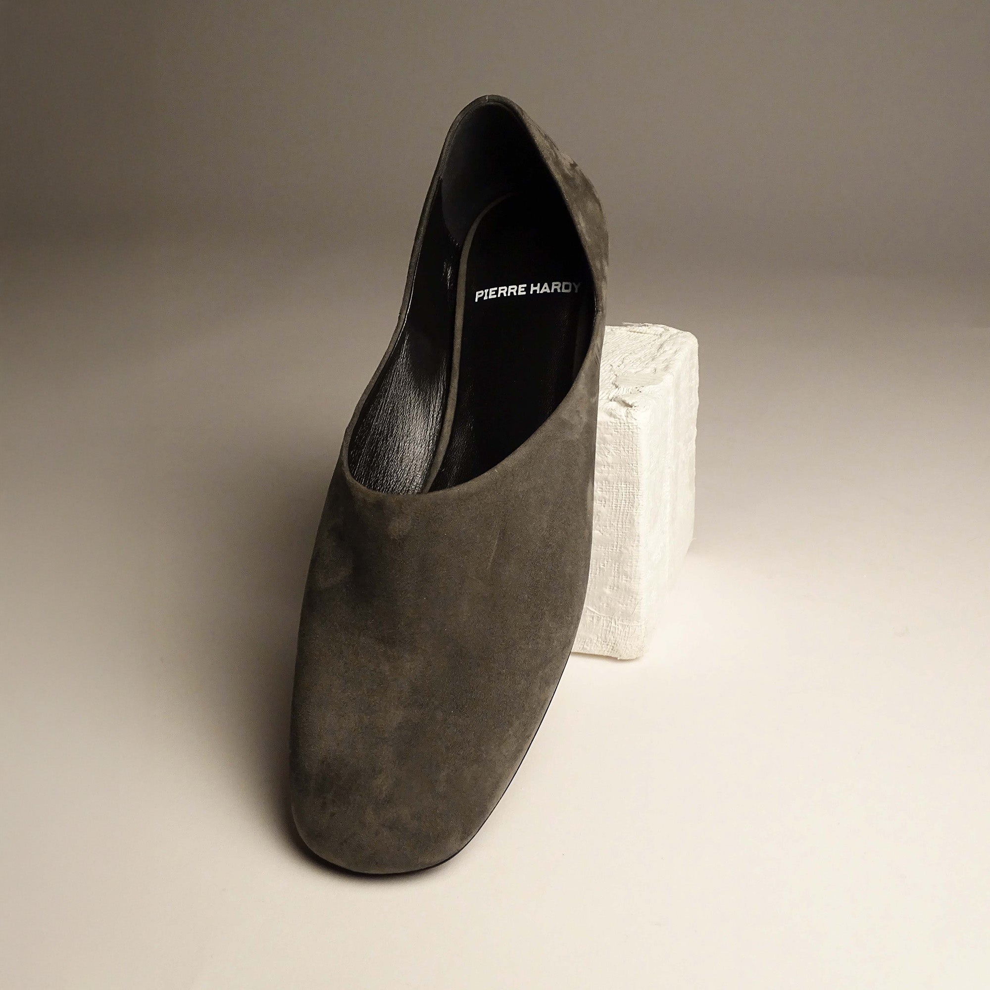 Pierre Hardy CHAUSSURES À ENFILER PIA, khaki suede kidskin, vue 6