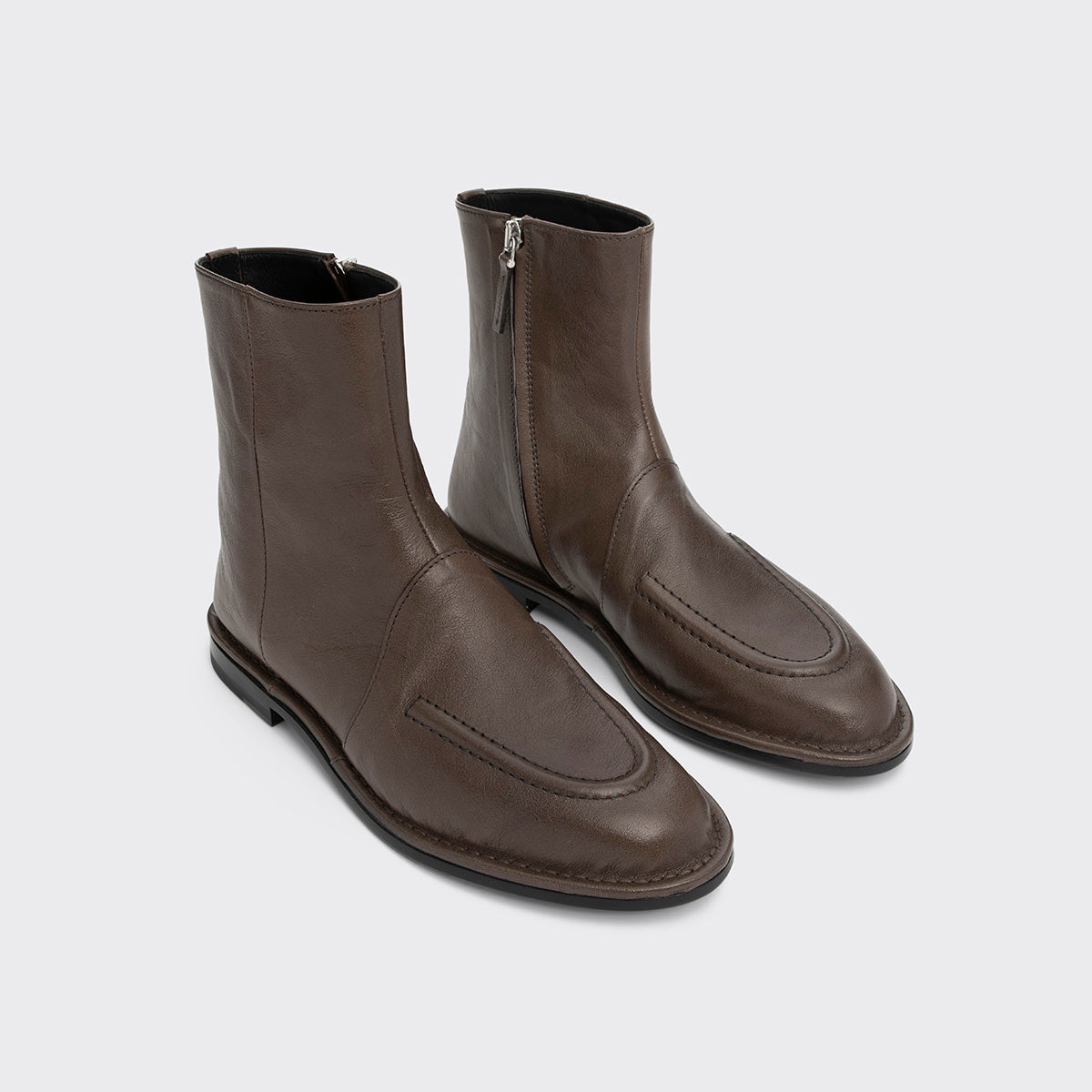 Pierre Hardy NOTO BOOTS, coffee kangaroo leather, vue 3